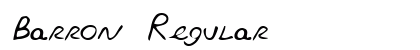 Barron Regular font free download
