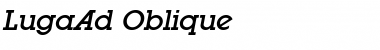 LugaAd Oblique Font