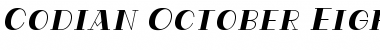 Codian October Eight Italic