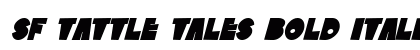 SF Tattle Tales Bold Italic font free download