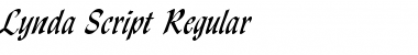 Lynda Script Regular Font