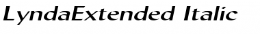 LyndaExtended Italic Font