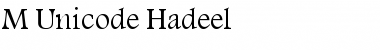 M Unicode Hadeel Regular Font