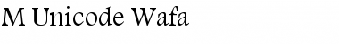 M Unicode Wafa Regular Font