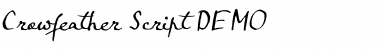 Crowfeather Script DEMO Regular Font