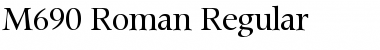 M690-Roman Regular Font