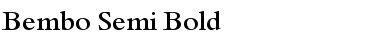 Bembo Semi Bold Regular Font