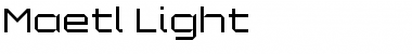Maetl Light Font