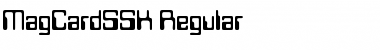 MagCardSSK Regular Font