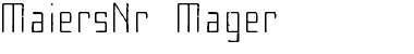 MaiersNr8 Regular Font