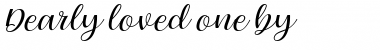 Download Dearly loved one Font