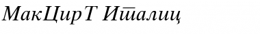MakCirT Italic Font