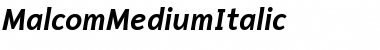 Malcom Medium Italic