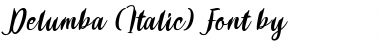 Delumba Italic Font