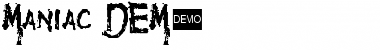 Download Maniac DEMO Font