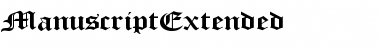 ManuscriptExtended Font