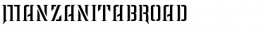 ManzanitaBroad Regular Font