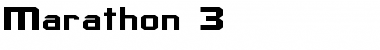 Marathon 3 Font