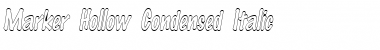 MarkerHollowCondensed Italic Font