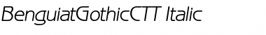 BenguiatGothicCTT Italic Font