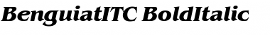 BenguiatITC Bold Italic Font