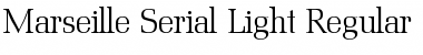 Marseille-Serial-Light Regular Font