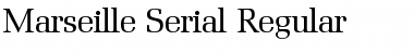 Marseille-Serial Regular Font