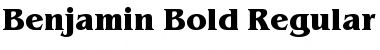 Benjamin-Bold Regular Font