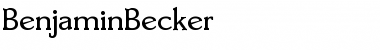 BenjaminBecker Regular Font