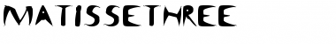 MatisseThree Regular Font