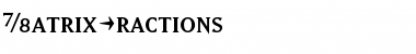 MatrixFractions Font