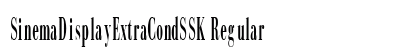 SinemaDisplayExtraCondSSK Regular font free download