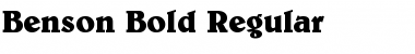 Benson-Bold Regular Font