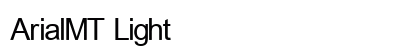 ArialMT Light font free download