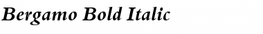 Bergamo Bold Italic Font