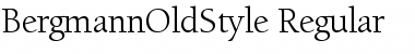 BergmannOldStyle Regular Font
