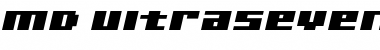 MD UltraSeven ItalicB Regular Font