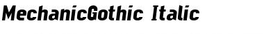 MechanicGothic Medium Italic