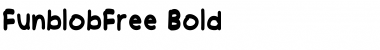 Funblob Free Bold Font