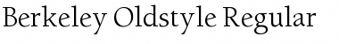 Berkeley Oldstyle Font
