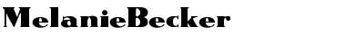 MelanieBecker Regular Font