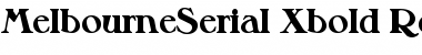 MelbourneSerial-Xbold Regular Font