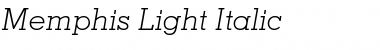 Memphis-Light LightItalic Font