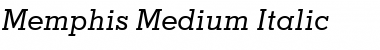 Memphis-Medium MediumItalic Font