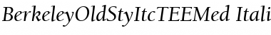 BerkeleyOldStyItcTEEMed Font