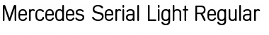 Mercedes-Serial-Light Regular Font