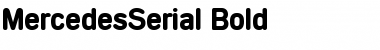 MercedesSerial Bold Font