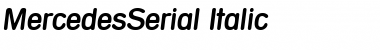 MercedesSerial Font