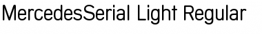 MercedesSerial-Light Regular Font