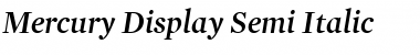 Mercury Display SemiBold Italic